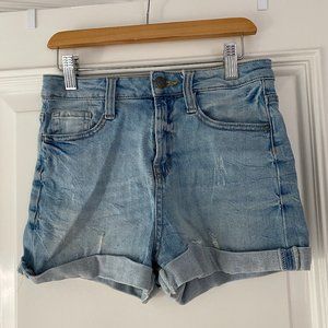 Big Girls High Waisted Denim Shorts